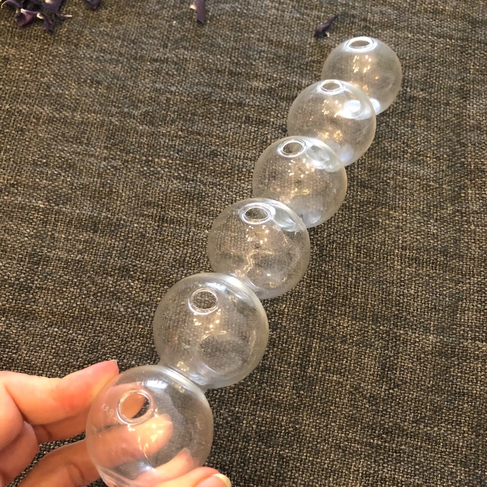 Glass bubbles vase